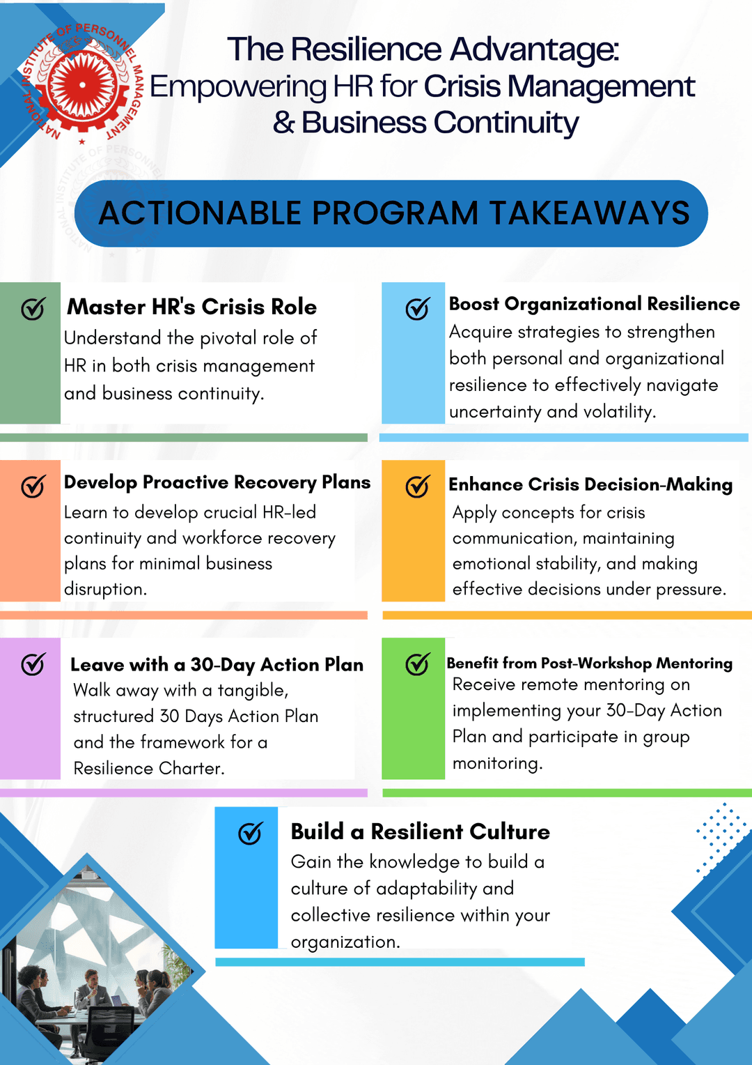 NIPM Trivandrum Chapter: One Day Workshop- “The Resilience Advantage: Empowering HR for Crisis Management & Business Continuity”  image 1