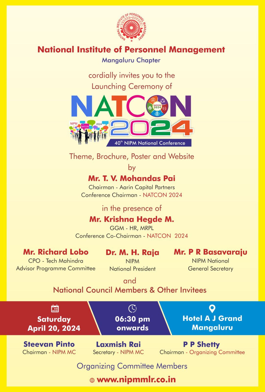 Mangaluru Chapter Hosts 40th NIPM National Conference - 40th NIPM National Conference